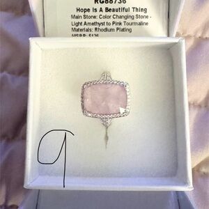 Hope Is A Beautiful Thing Pink Amethyst Ring